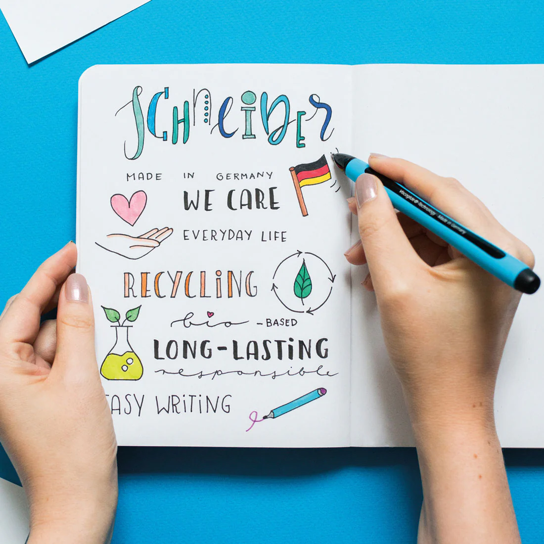 Memo Ballpoint Pens XB, Box of 10 - Image 6